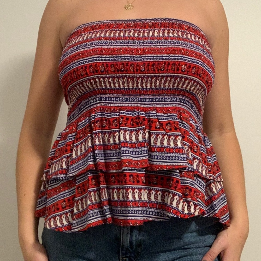 Forever 21 Tribal Print Tube Top